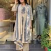 Morgan Silk Digital Print Kurti With Pant With Dupatta 