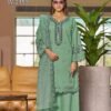 Premium embroidered suit set By "The Wonder Woman Designer Studio" crafted in soft Viscose Roman Silk with comfortable cotton inner, paired with a beautifully embroidered Soft Organza dupatta. A perfect blend of grace, comfort & luxury.