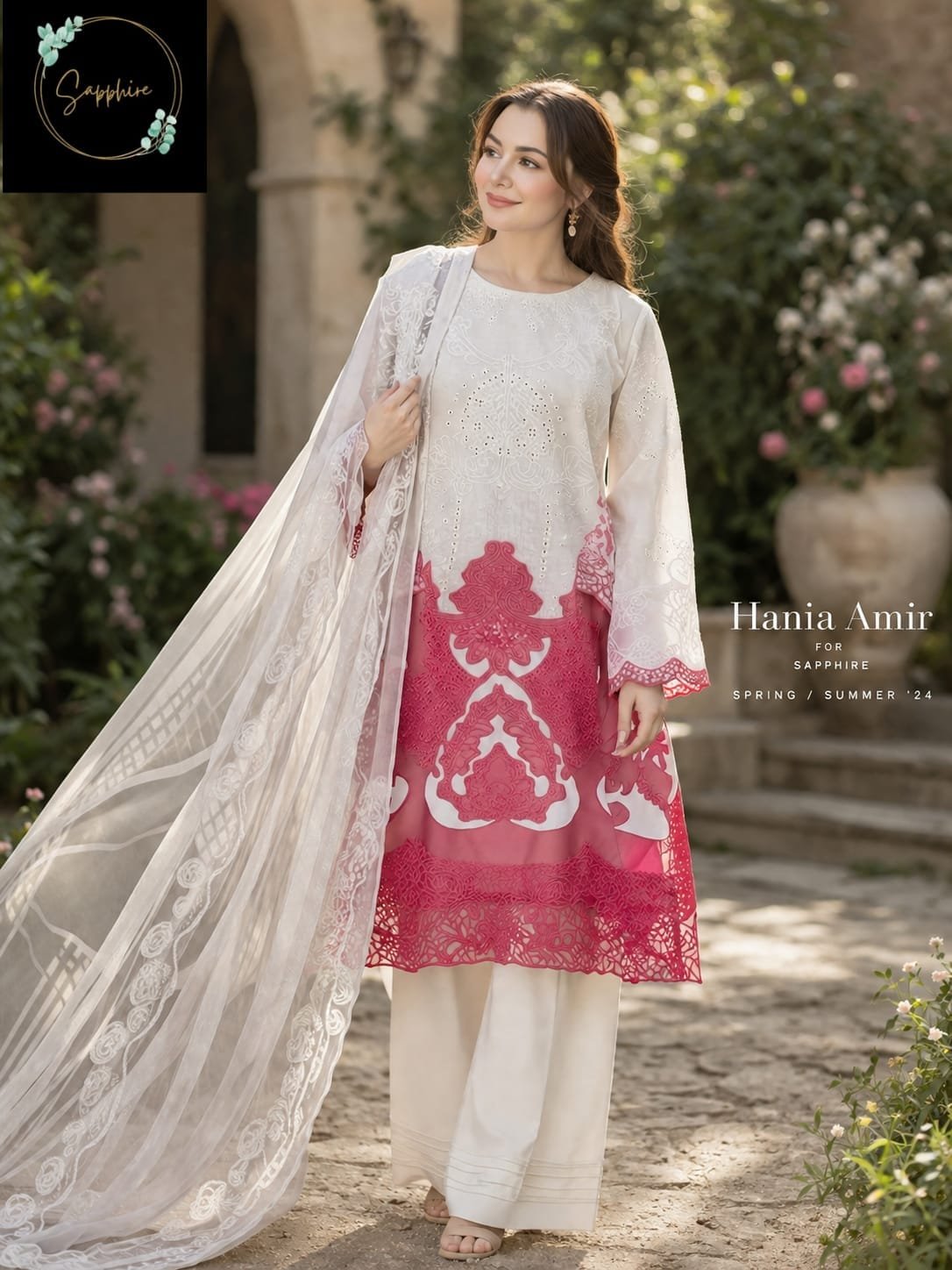PURE COTTON WITH HEAVY EMBROIDERY WITH INNER