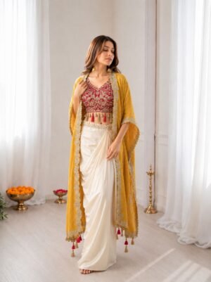 New three-piece western outfit for the trendy wedding season