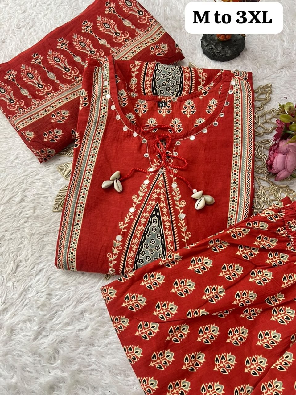Kurti with pant with dupatta - Image 2