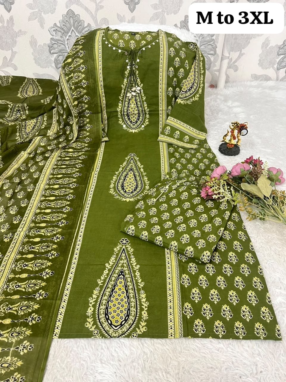 Kurti with pant with dupatta - Image 3
