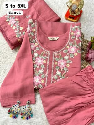 Alternative view of Launching New Designers Kurti Pent Dupatta Set