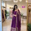 Launching New Design Trending Cinon Silk*Gwon&Pent&dupatta