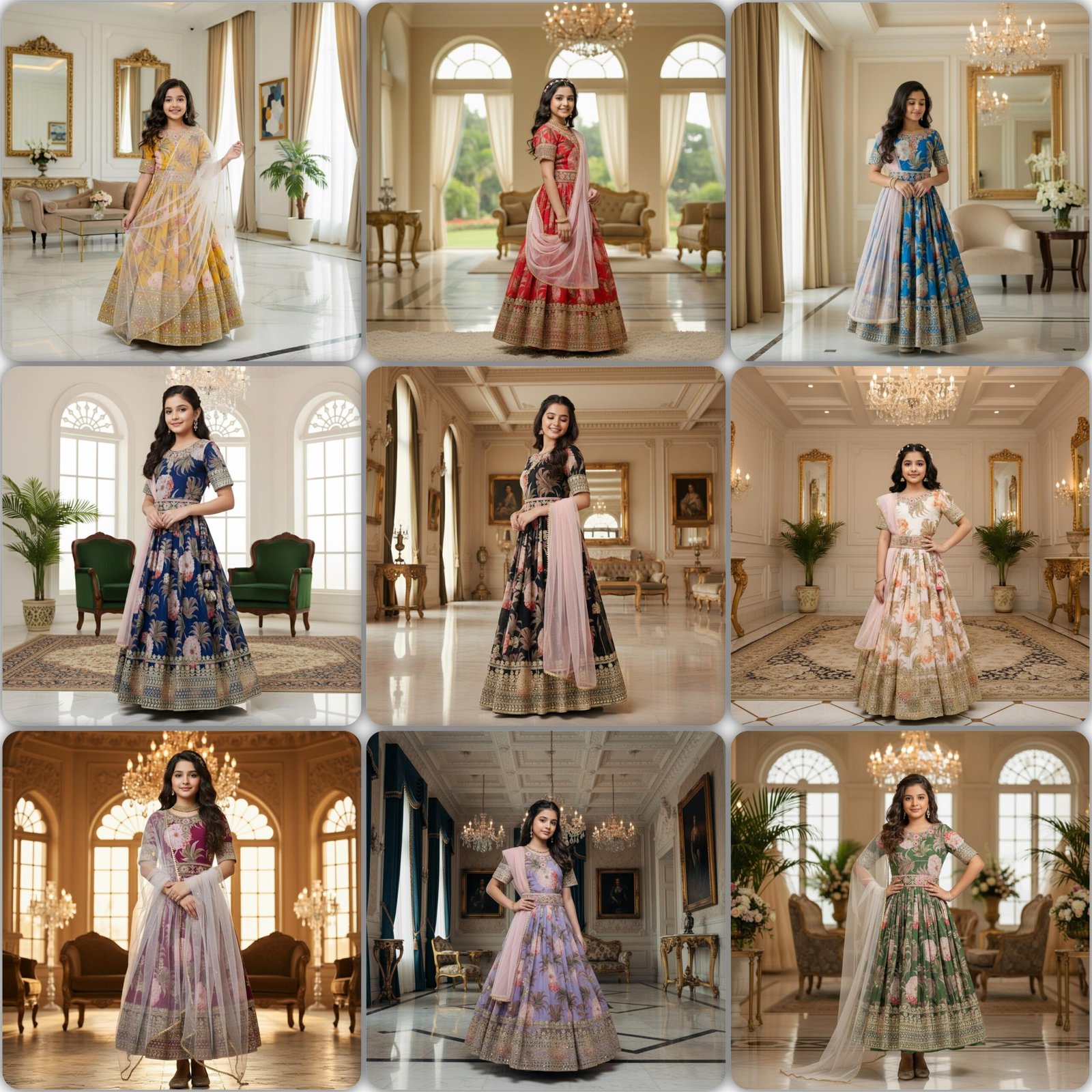 Hit Design Presenting Heavy Fox Georgette Gown With Digital Print work With Embroidered Siqunce work Ready To Wear Collection - Image 9