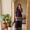 Elegant Embroidered Sequence Designer Sharara Set