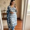 Morgan Sequence Silk Digital Print Kurti With Pant With Dupatta 