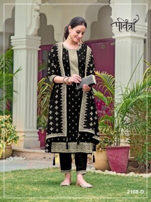Blooming Fox Georgette with Heavy Embroidery Work With 3mm Sequence