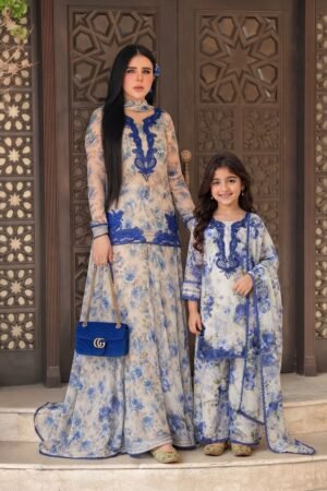 Presenting New Designer Collection In Heavy Faux Georgette Silk Top-Bottom And Dupatta Set Fully Stitched Ready To Wear