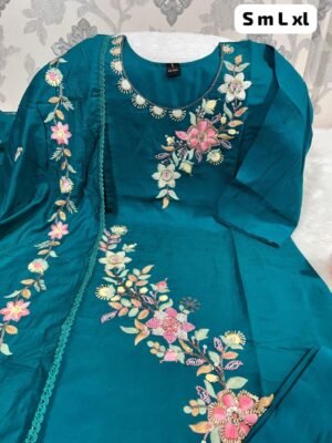 Alternative view of Launching New Designers Kurti Pent Dupatta Set