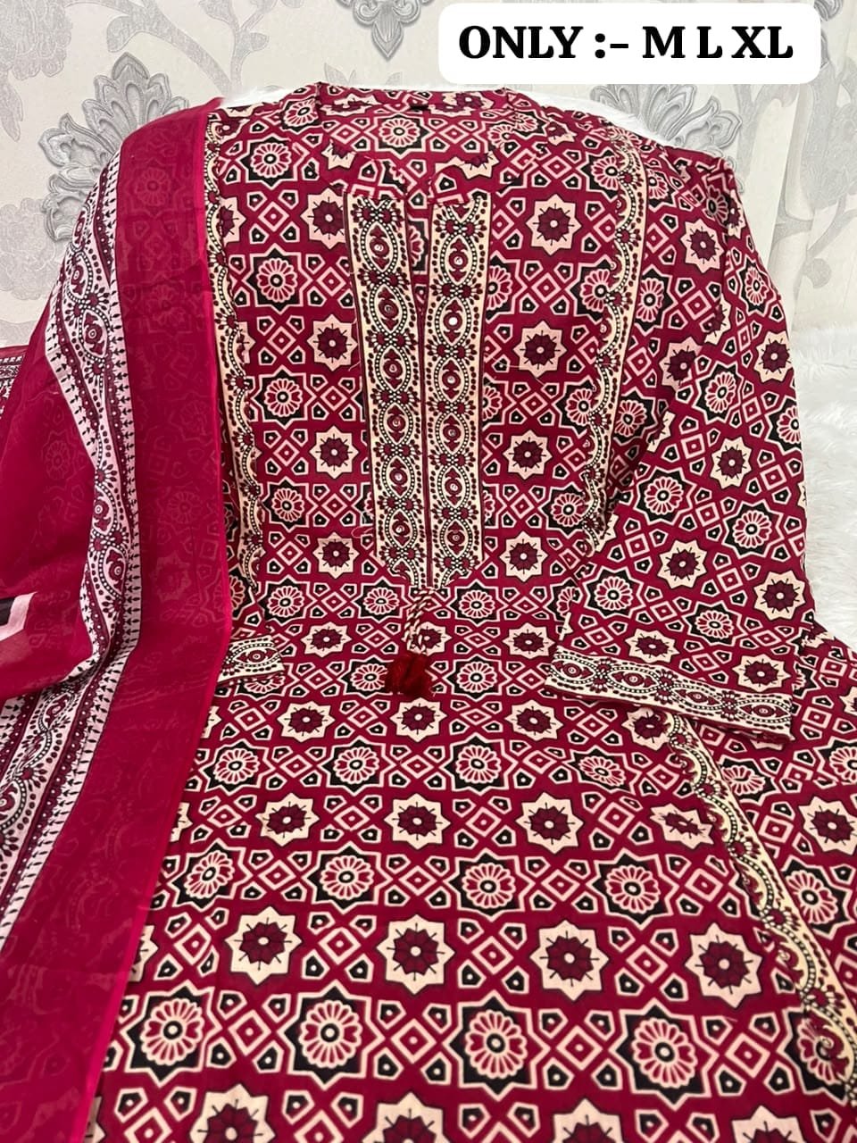 NEW ARRIVAL:The Royal Ajrakh Palazzo Set - Image 2