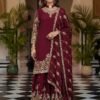 Elevate your festive style with these stunning embroidered sharara suits