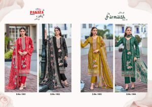 Alternative view of TOP JAM SATIN PRINT WITH KASHMIRI HEAVY NECK & DAMAN EMBROIDERED