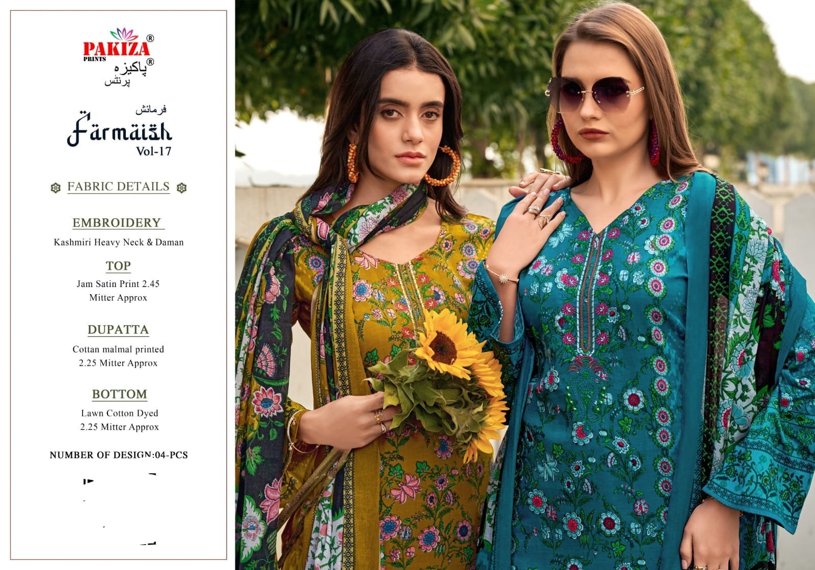 TOP JAM SATIN PRINT WITH KASHMIRI HEAVY NECK & DAMAN EMBROIDERED