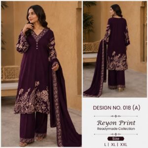 NEW LAUNCH IN VIRAL LONG PAKISTANI DESIGN REYON PRINT READY TO WEAR COLLECTION