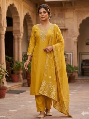 New Designers Kurti Pent Dupatta Set