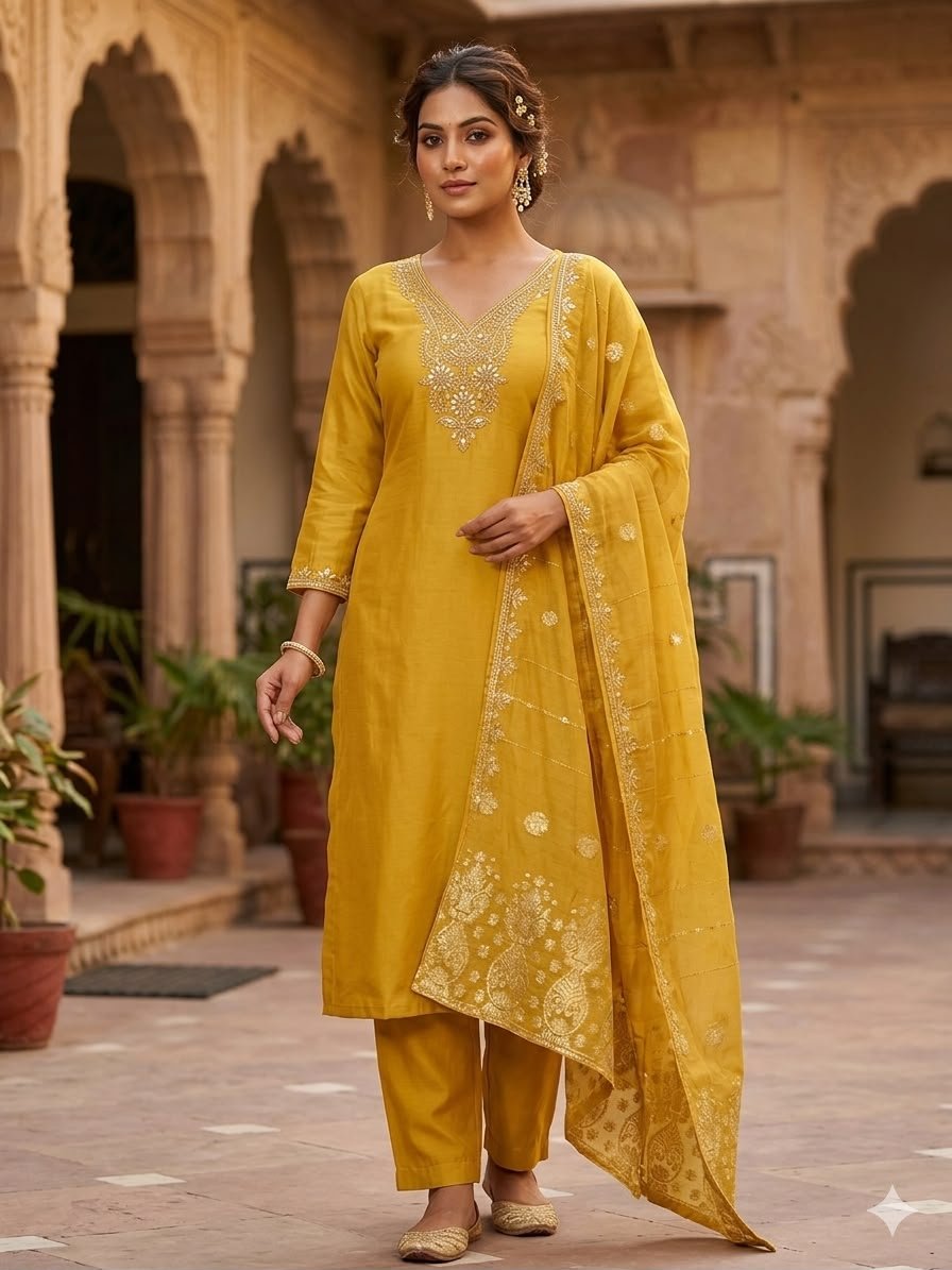 New Designers Kurti Pent Dupatta Set