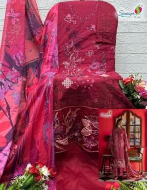 Alternative view of Cotton With Chikankari Embroidered 