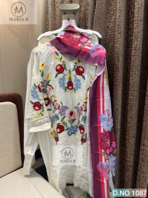 FULLY EKBROIDERED COTTON STITCHED WITH STITCHED COTTON BOTTOM WITH COTTON DIGITAL PRINTED DUPATTA
