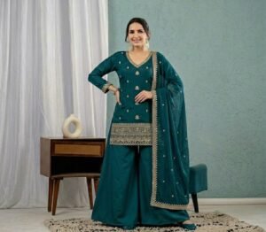 Launching New Designer Party Wear Look Top , Sharara Plazzo and Dupatta, New Fancy Style
