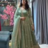 AK-Series New Designer Party Gown Pent & Dupatta Set