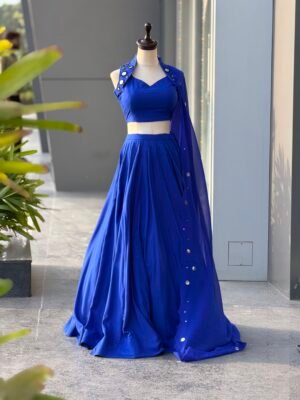 Alternative view of You gonna love elegance with Modern touch ,Here we Presenting Exclusive Navratri special Lehnga choli Real shoot Design