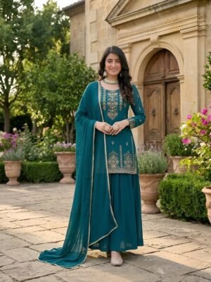 Launching New Designer Party Wear Look Top , Lehenga and Dupatta