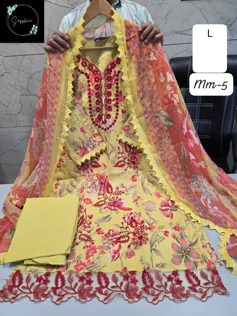 LOOK LIKE ORIGINAL MAUSAMMURRY PAKISTANI SUITS - Image 5