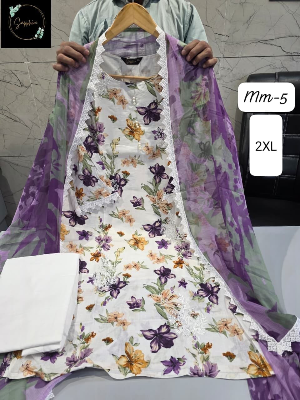 LOOK LIKE ORIGINAL MAUSAMMURRY PAKISTANI SUITS - Image 3