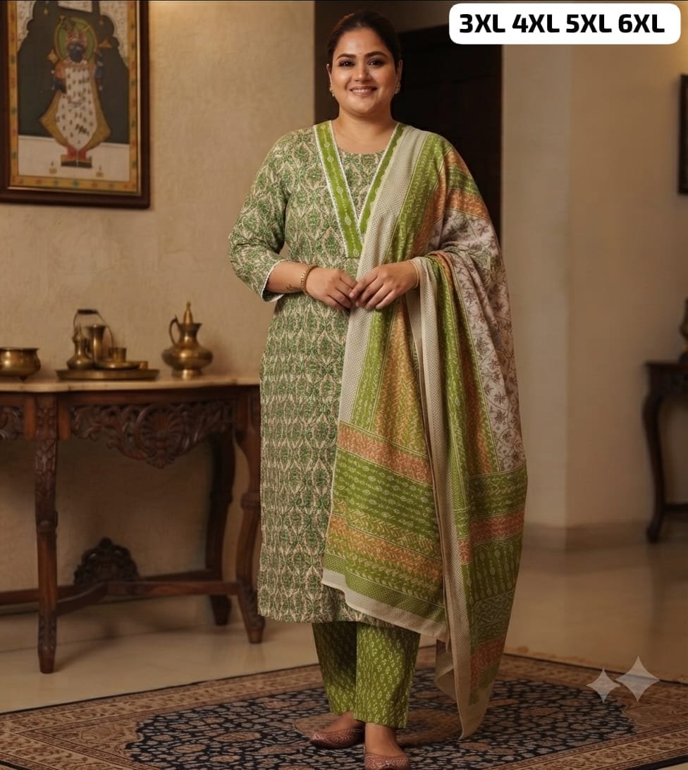 PURE COTTON KURTI PENT WiTH DUPPATA - Image 3
