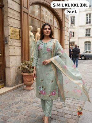 Elevate your ethnic wardrobe with our stunning new pari design