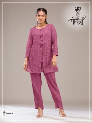 Faux Georgette with Heavy Embroidery Work With 3mm Sequence