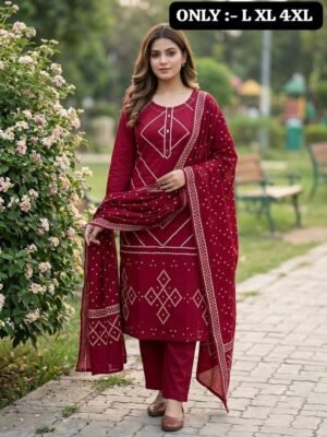 New Arrival: Premium Dabu Cotton 3-Piece Suit Set