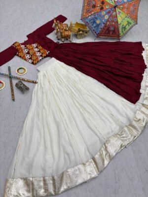 Alternative view of AK Creation is Launching Navratri Special Gamathi Work Lehenga choli