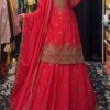 AK-Series New Designer Party Sharara Suit & Dupatta Set