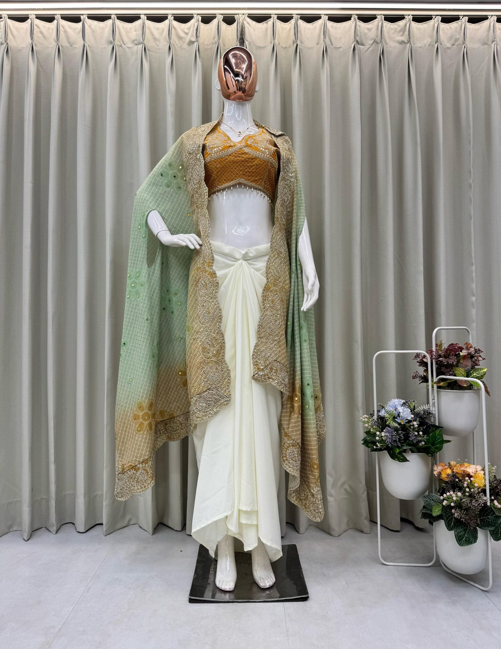 EXCLUSIVE THREE PIECE WESTERN OUTFIT FOR DESIGNER LOOK - Image 6