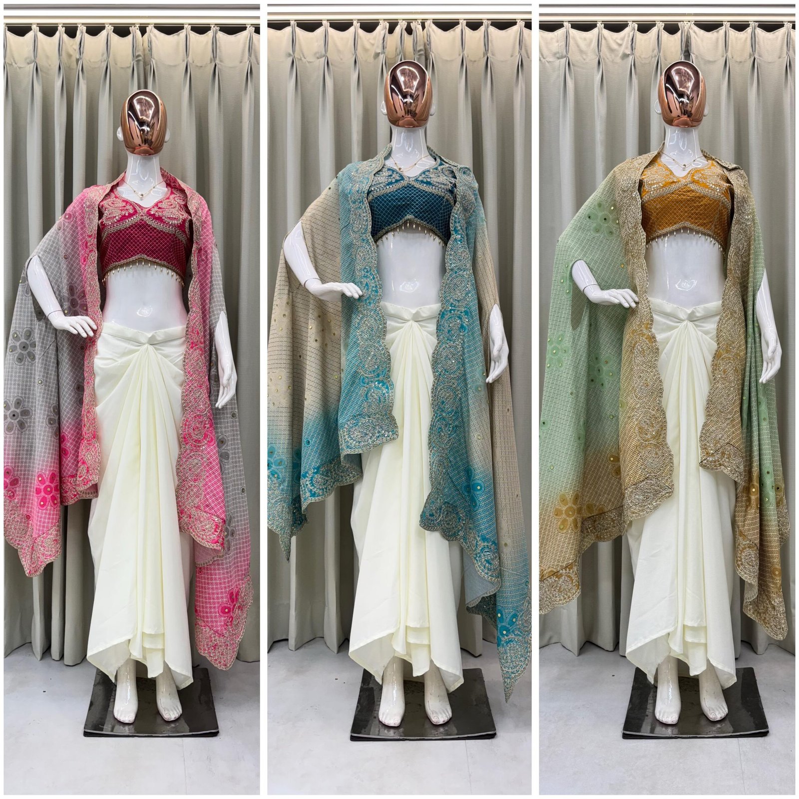 EXCLUSIVE THREE PIECE WESTERN OUTFIT FOR DESIGNER LOOK - Image 7