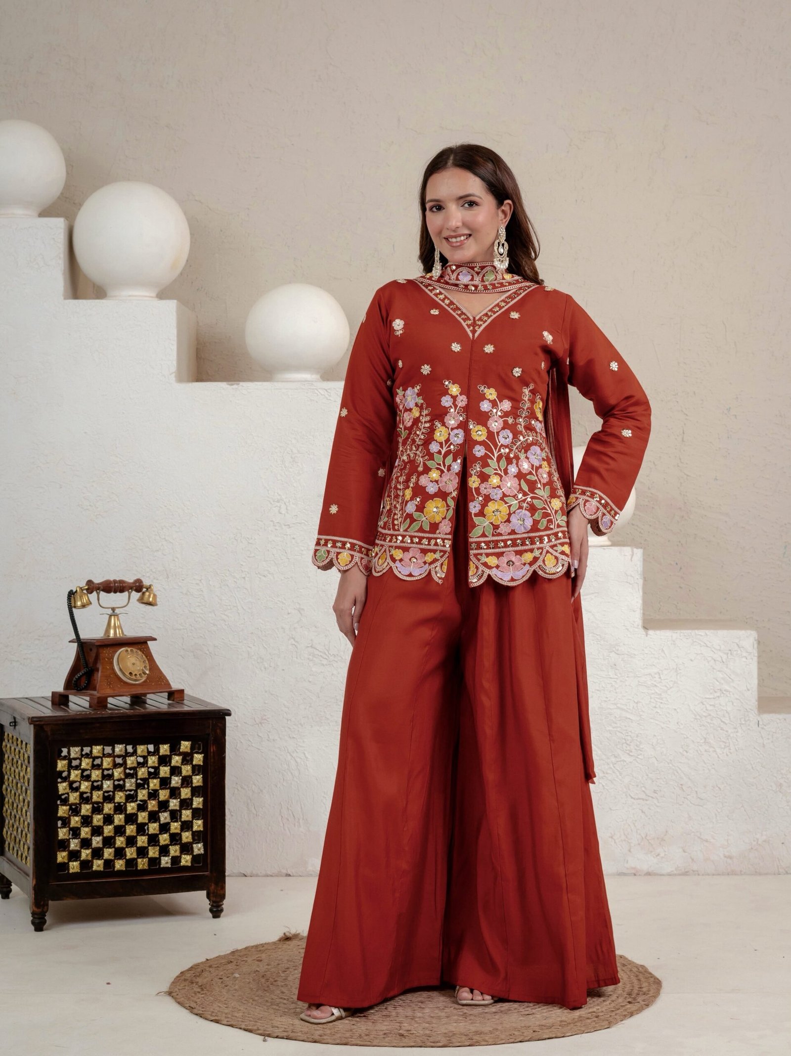 Launching New Designer Party Wear Look Top , Sharara Plazzo and Dupatta, New Fancy Style