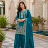 READY TO WEAR 3 PIECE FANCY KURTI WITH PLAZZO AND BEAUTIFUL DUPATTA