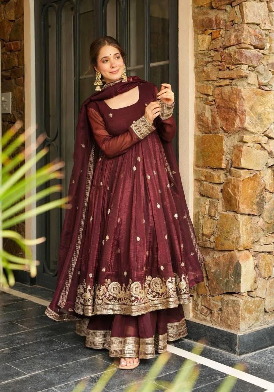 New Designer Party Sharara Suit & Dupatta Set