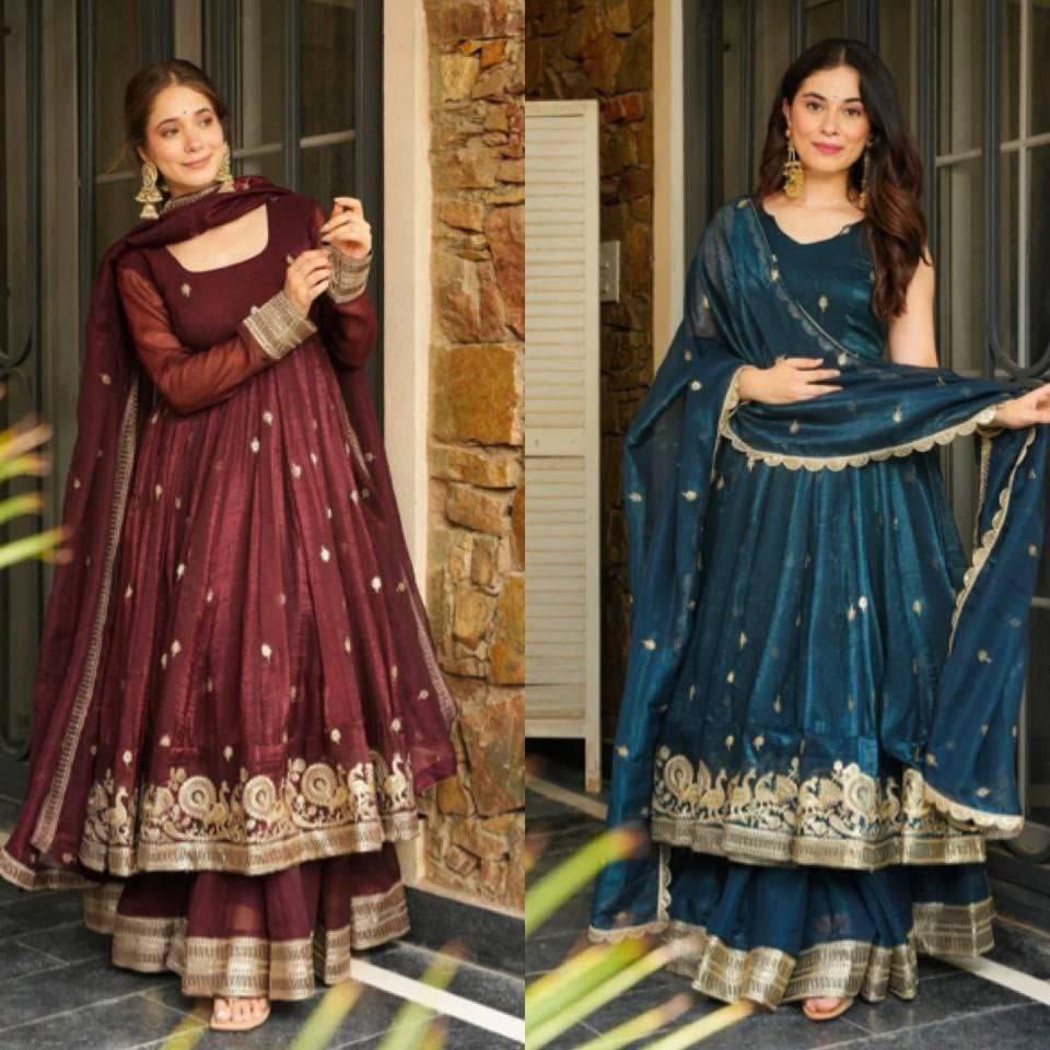 New Designer Party Sharara Suit & Dupatta Set - Image 5