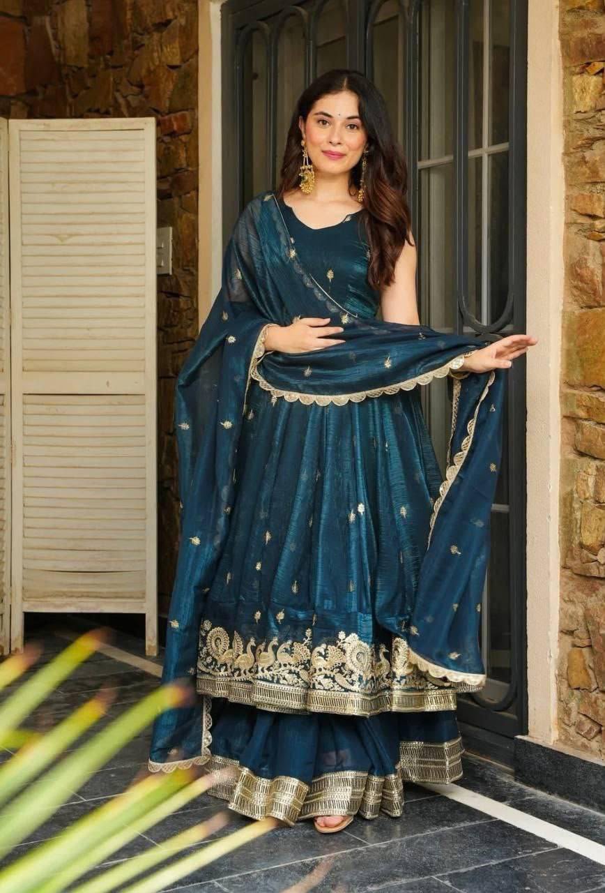 New Designer Party Sharara Suit & Dupatta Set - Image 3