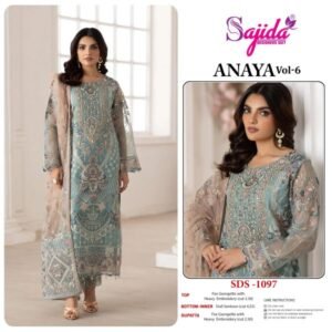 GEORGETTE WITH HEAVY EMBROIDEREDÂ