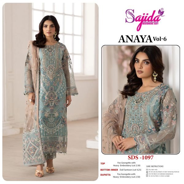 GEORGETTE WITH HEAVY EMBROIDERED