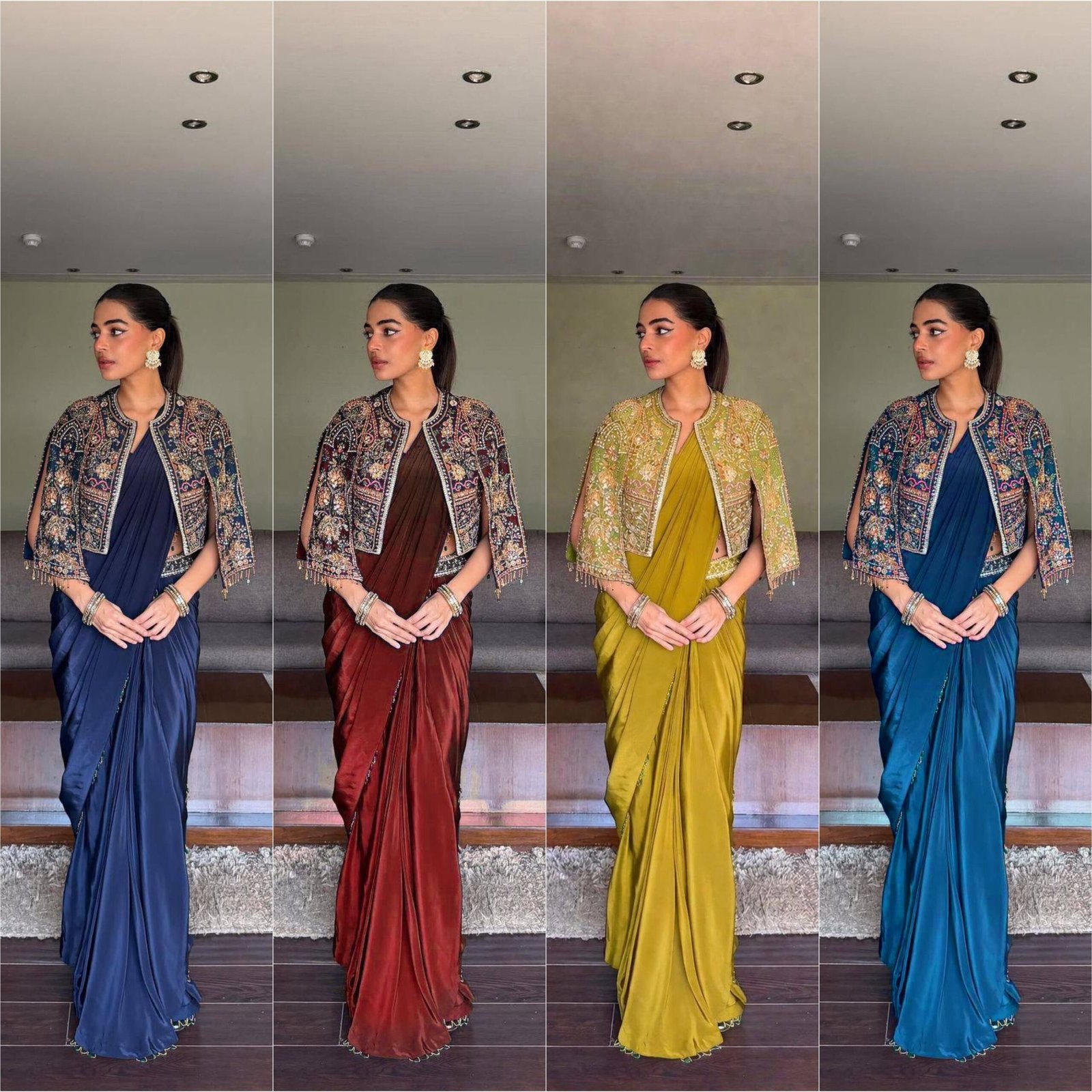 ENHANCE THE BEAUTY OF YOUR WARDROBE WITH THIS NEWLY LAUNCHED READY TO WEAR LEHENGA SAREE DESIGN SET - Image 5