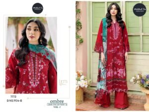 Top pure cotton with heavy embroidery 