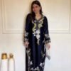 Đěsigner Party Wear Look Pur Satin Rayon Over Size Long Kaftan & Bottom With Dupatta set