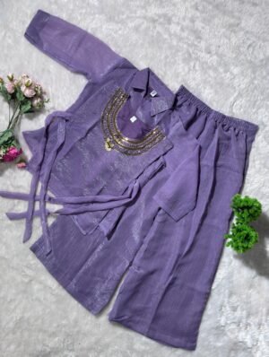 Alternative view of Announcing a new Rakhi Special Co-ord set crafted from crunchy silk fabric. 