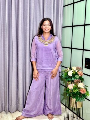 Announcing a new Rakhi Special Co-ord set crafted from crunchy silk fabric.