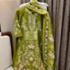 CHIKANKARI COTTON STITCHED (INNER STITCHED) WITH STITCHED COTTON BOTTOM WITH KOTA CHEX EMBROIDERY DUPATTA
